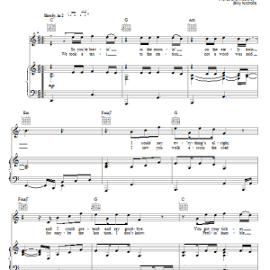 Keith Urban Can't Stop Loving You (Though I Try) Musik Noten - Piano, Vocal & Guitar Chords - 60129-0