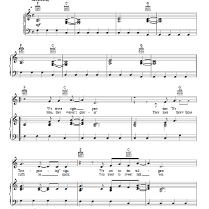 Keith Urban Cop Car Musik Noten - Piano, Vocal & Guitar Chords - 153407-0