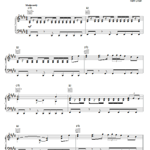 Keith Urban I Told You So Musik Noten - Guitar Tab - 62777-0