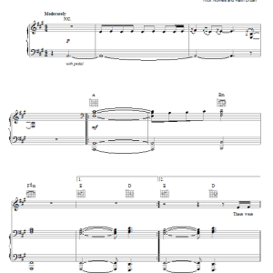 Keith Urban Thank You Musik Noten - Piano, Vocal & Guitar Chords - 70920-0