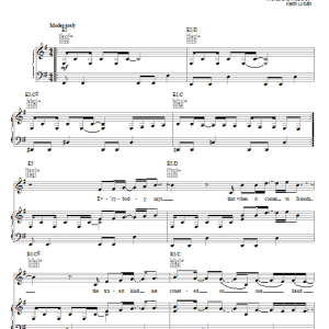 Keith Urban Won't Let You Down Musik Noten - Piano, Vocal & Guitar Chords - 62784-0