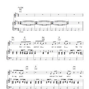 Kelis 4th Of July (Fireworks) Musik Noten - Piano, Vocal & Guitar Chords - 103152-0