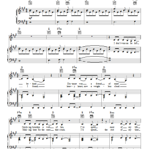Kelly Clarkson Catch My Breath Musik Noten - Piano, Vocal & Guitar Chords - 115316-0
