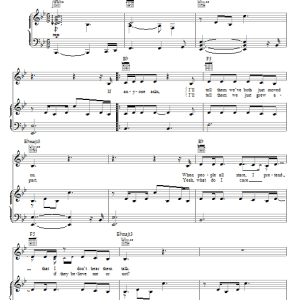 Kelly Clarkson Cry Musik Noten - Piano, Vocal & Guitar Chords - 70729-0