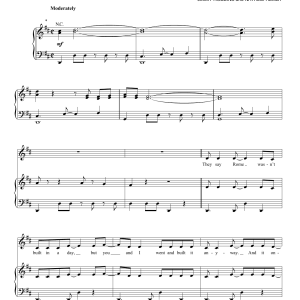 Kelly Clarkson Good Goes The Bye Musik Noten - Piano, Vocal & Guitar Chords - 160108-0