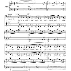 Kelly Clarkson Heartbeat Song (arr. Mark Brymer) Musik Noten - SSA Choir - 161822-0