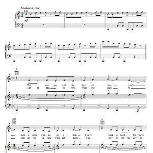 Kelly Clarkson I Want You Musik Noten - Piano, Vocal & Guitar Chords - 70728-0