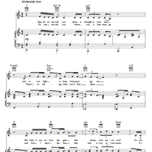 Kelly Clarkson If No One Will Listen Musik Noten - Piano, Vocal & Guitar Chords - 70727-0