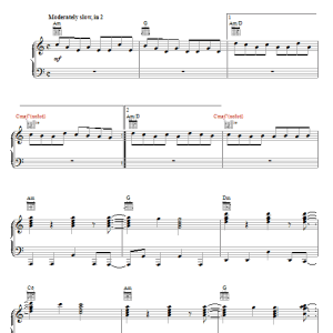 Kelly Clarkson Impossible Musik Noten - Piano, Vocal & Guitar Chords - 70706-0