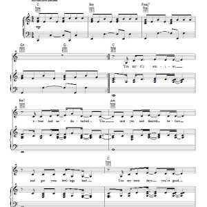 Kelly Clarkson Standing In Front Of You Musik Noten - Piano, Vocal & Guitar Chords - 93635-0