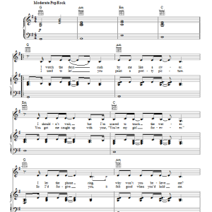 Kelly Clarkson The War Is Over Musik Noten - Piano, Vocal & Guitar Chords - 93618-0