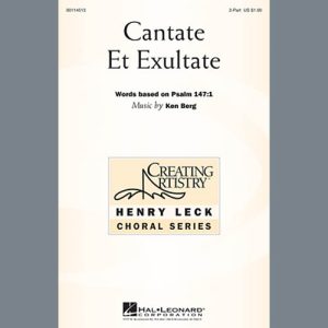 Ken Berg Cantate Et Exultate Musik Noten - 2-Part Choir - 94291-thumbnail