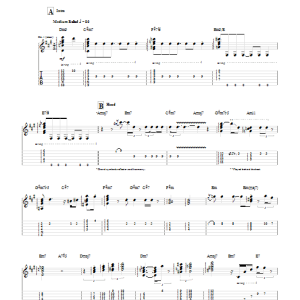 Kenny Burrell A Weaver Of Dreams Musik Noten - Guitar Tab - 54668-0