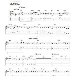 Kenny Burrell Freight Trane Musik Noten - Guitar Tab - 75482-0