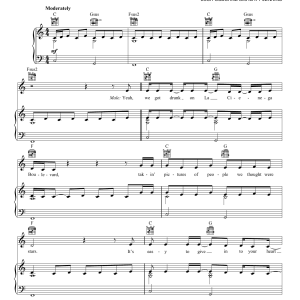 Kenny Chesney feat. Pink Setting The World On Fire Musik Noten - Piano, Vocal & Guitar Chords - 174210-0