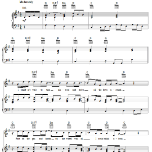 Kenny Chesney Never Wanted Nothin' More Musik Noten - Piano, Vocal & Guitar Chords - 59597-0