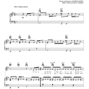 Kenny Chesney Save It For A Rainy Day Musik Noten - Piano, Vocal & Guitar Chords - 161633-0