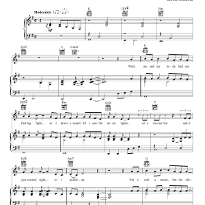 Kenny Chesney The Good Stuff Musik Noten - Piano, Vocal & Guitar Chords - 20457-0