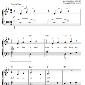 Kermit The Frog The Rainbow Connection (arr. Phillip Keveren) Musik Noten - Big Note Piano - 50116-0
