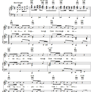 Kevin Stokes I Can Do All Things Musik Noten - Piano, Vocal & Guitar Chords - 27050-0