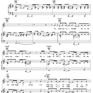Kevin Stokes Thank You For Everything Musik Noten - Piano, Vocal & Guitar Chords - 27059-0