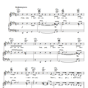 Keyshia Cole I Changed My Mind Musik Noten - Piano, Vocal & Guitar Chords - 55200-0
