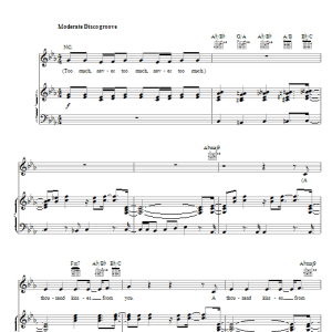 Keyshia Cole Never Musik Noten - Piano, Vocal & Guitar Chords - 55214-0