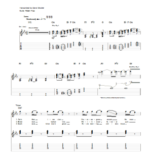 King Crimson 21st Century Schizoid Man Musik Noten - Guitar Tab - 70341-0