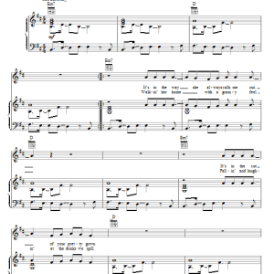Kings Of Leon Birthday Musik Noten - Piano, Vocal & Guitar Chords - 80308-0