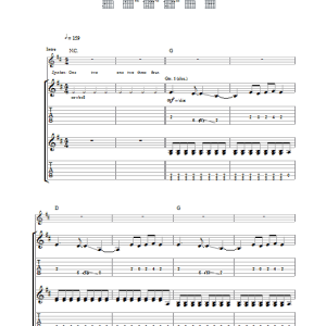 Kings Of Leon California Waiting Musik Noten - Guitar Tab - 31253-0
