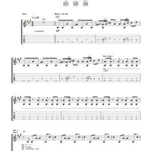 Kings Of Leon Camaro Musik Noten - Guitar Tab - 47506-0
