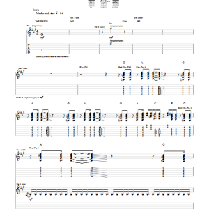 Kings Of Leon Crawl Musik Noten - Guitar Tab - 69887-0