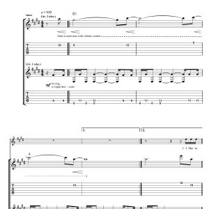 Kings Of Leon Manhattan Musik Noten - Guitar Tab - 44494-0