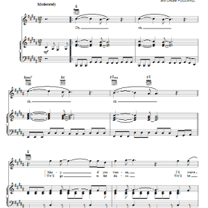 Kings Of Leon Mary Musik Noten - Piano, Vocal & Guitar Chords - 80312-0