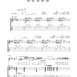 Kings Of Leon Trani Musik Noten - Guitar Tab - 31259-0