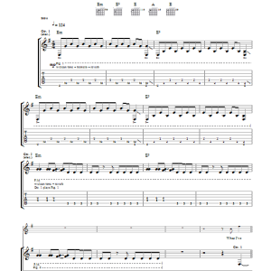 Kings Of Leon Trunk Musik Noten - Guitar Tab - 47505-0