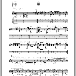 King's X Out Of The Silent Planet Musik Noten - Guitar Tab - 99244-0