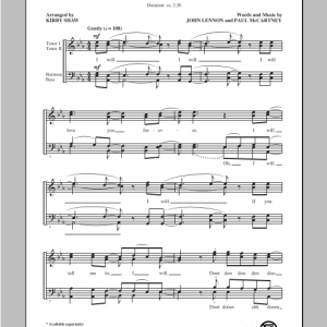 Kirby Shaw I Will Musik Noten - SSA Choir - 96966-0