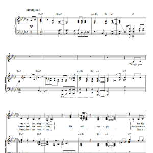 Kirk Franklin He Will Supply Musik Noten - Piano & Vocal - 67317-0