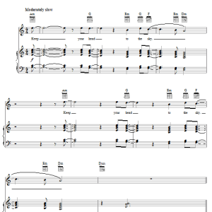 Kirk Franklin Keep Your Head Musik Noten - Piano, Vocal & Guitar Chords - 54121-0