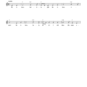 Kirk Talley He Is Here Musik Noten - Lead Sheet / Fake Book - 164515-0