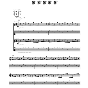 KISS Rock Bottom Musik Noten - Guitar Tab - 68761-0