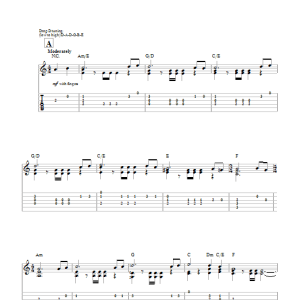Klaus Badelt Moonlight Serenade Musik Noten - Easy Guitar Tab - 72189-0