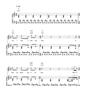 Kodaline All I Want Musik Noten - Piano, Vocal & Guitar Chords - 155395-0