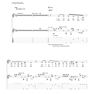 Korn 10 Or A 2-Way Musik Noten - Guitar Tab - 54446-0