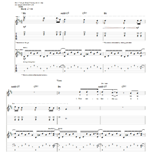 Korn Hushabye Musik Noten - Guitar Tab - 64211-0