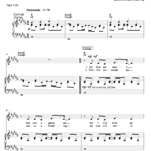 Kristian Stanfill Always Musik Noten - Piano, Vocal & Guitar Chords - 80273-0