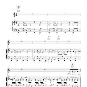 KT Tunstall Fade Like A Shadow Musik Noten - Piano, Vocal & Guitar Chords - 104383-0