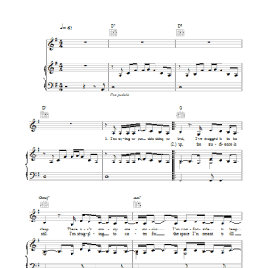 KT Tunstall False Alarm Musik Noten - Piano, Vocal & Guitar Chords - 32457-0
