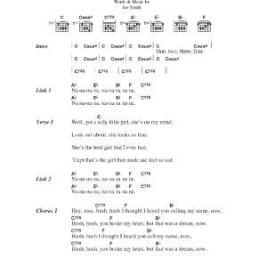 Kula Shaker Hush Musik Noten - Guitar Chords/Lyrics - 44673-0